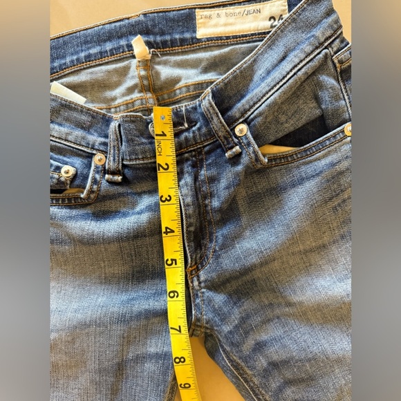 Rag & Bone Ankle Skinny Jeans - size 24 pockets zipper crop jeans - Picture 13 of 16